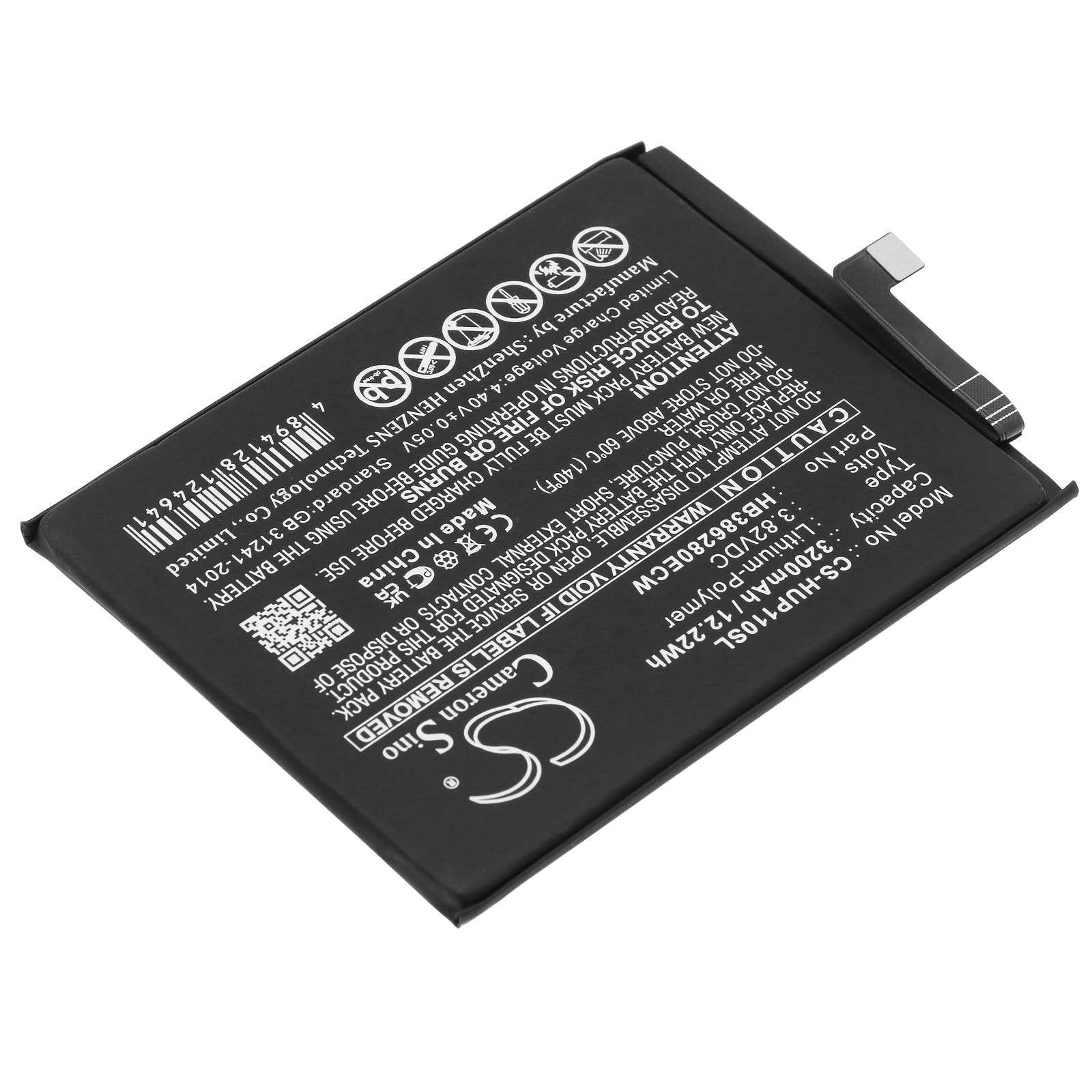 Batteri for SmartPhone, Mobil for Huawei P10, P10 Standard Edition, VTR-L09 og andre.