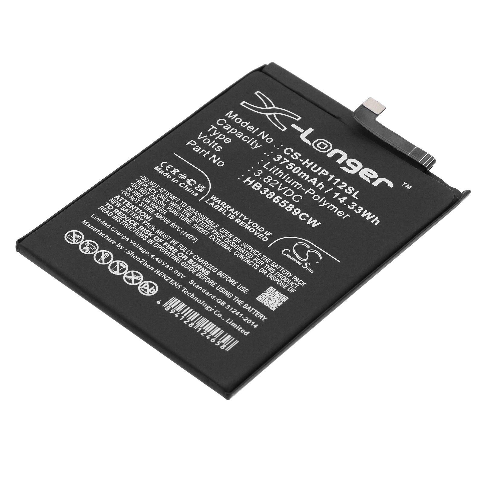Batteri for SmartPhone, Mobil for Huawei P10 Plus, P10 Plus Premium Edition og andre.