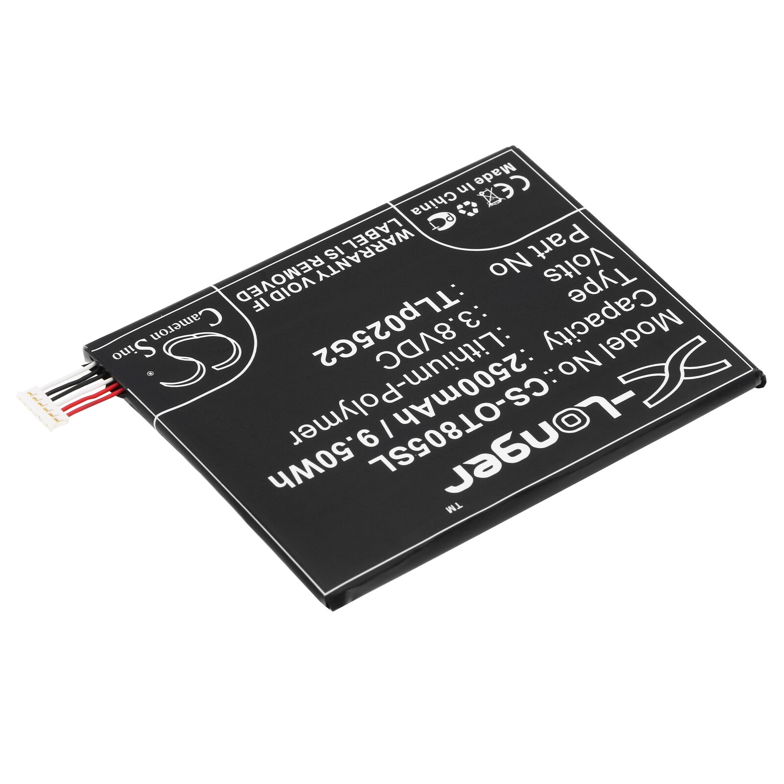 Batteri for SmartPhone, Mobil for Alcatel One Touch Pixi 4 6.0, OT- 9001X og andre.