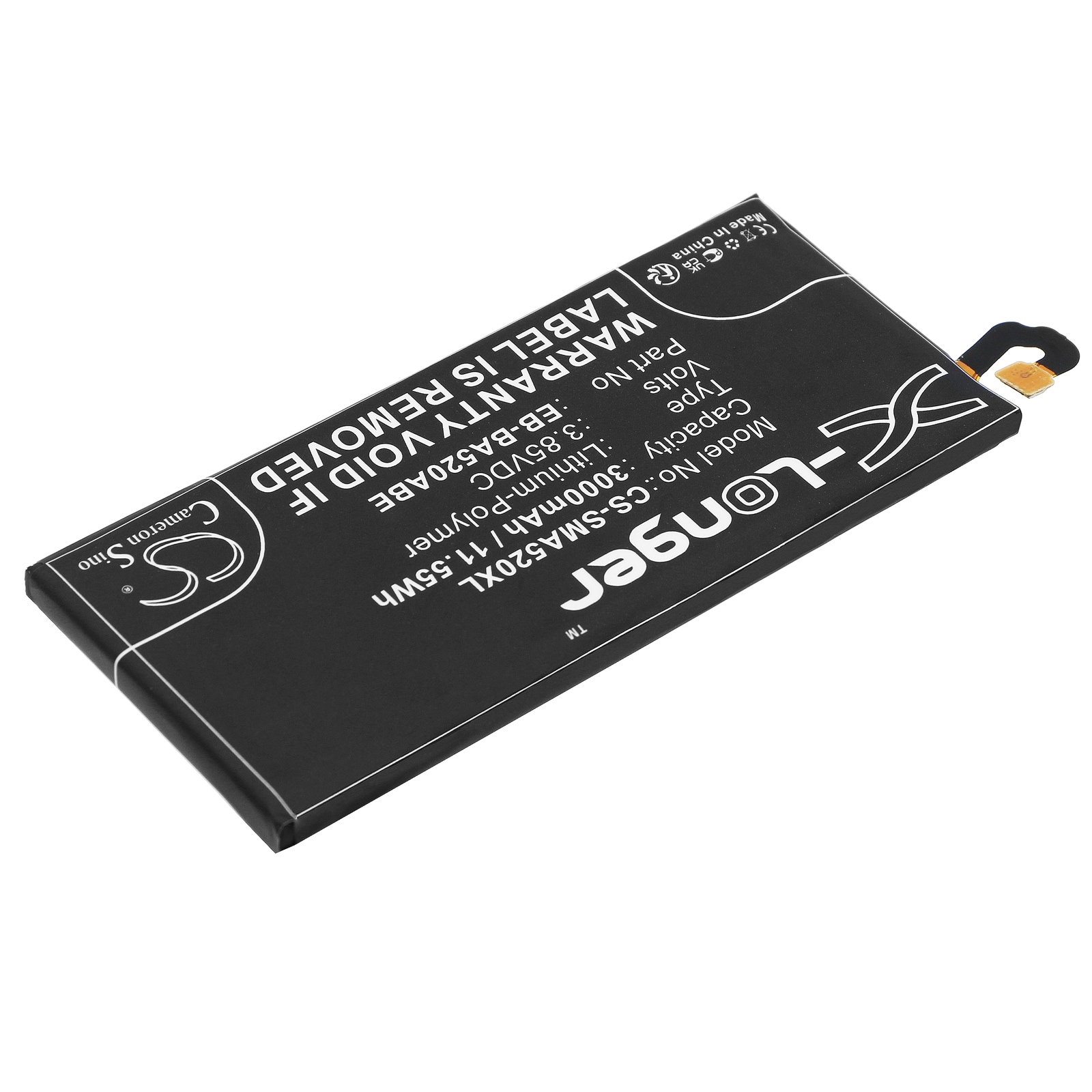Batteri for SmartPhone, Mobil for Samsung Galaxy A5 2017, SM-A520S, SM-A520F/DS og andre.