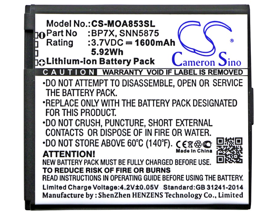 Batteri for SmartPhone, Mobil for Motorola A955 Droid 2, Cliq MB200, Droid og andre.