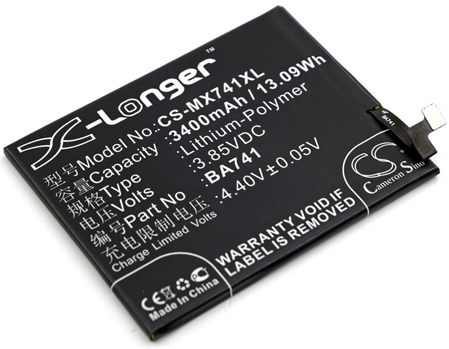 Batteri for SmartPhone, Mobil for Meizu E2, E2 Dual SIM, E2 Dual SIM TD-LTE og andre.