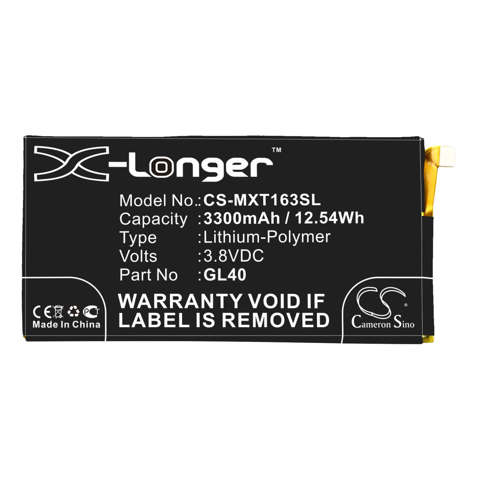 Batteri for SmartPhone, Mobil for Motorola Moto Z Play, Moto Z Play Droid, XT1635 og andre.