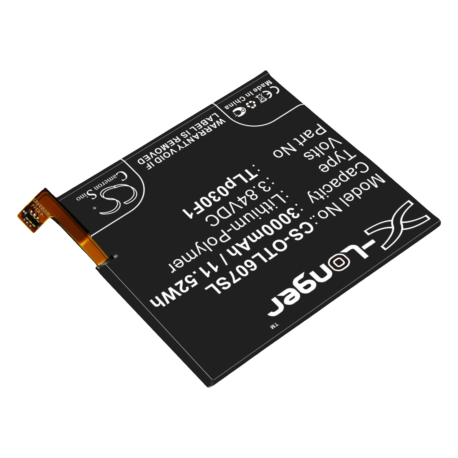 Batteri for SmartPhone, Mobil for Vodafone Smart Platinum 7, VFD 900