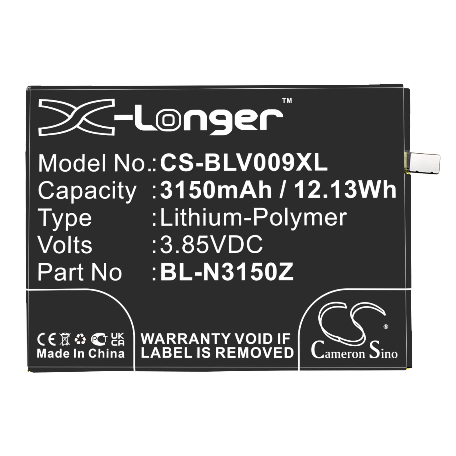 Batteri for smarttelefon, mobil for GIONEE S6s, Elife S6s