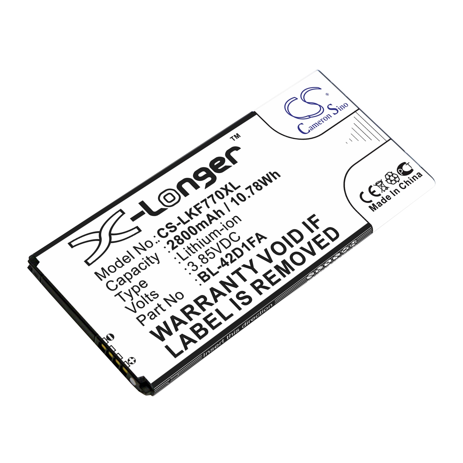 Batteri for SmartPhone, Mobil for LG G5 Mini, F770S, X5 og andre.