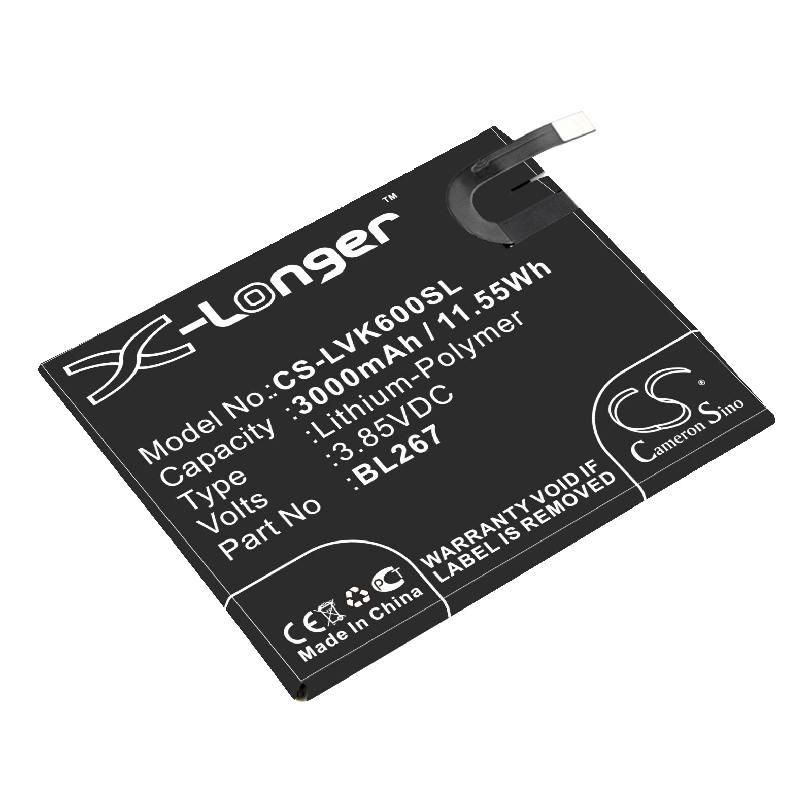 Batteri for SmartPhone, Mobil for Lenovo Vibe K6