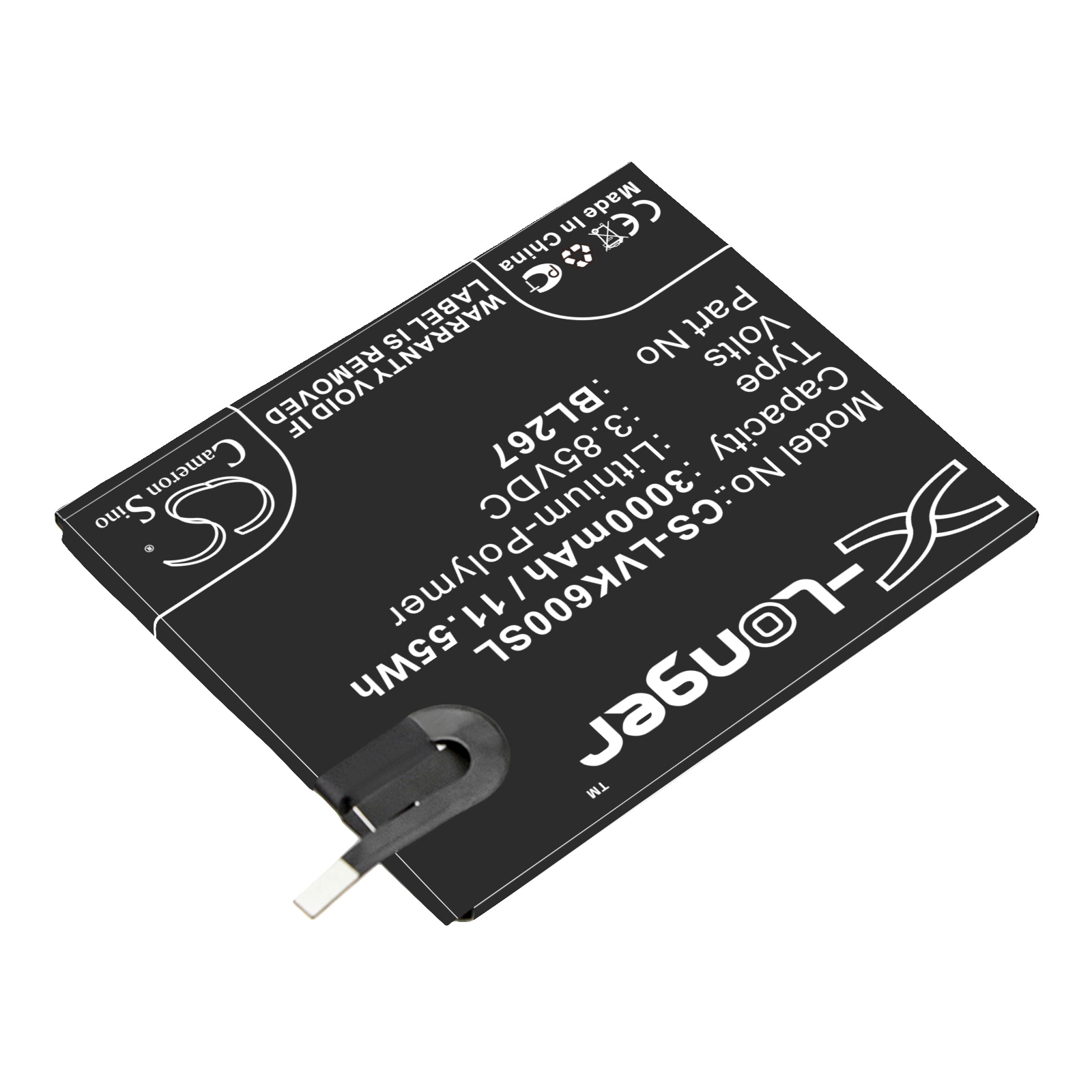Batteri for SmartPhone, Mobil for Lenovo Vibe K6