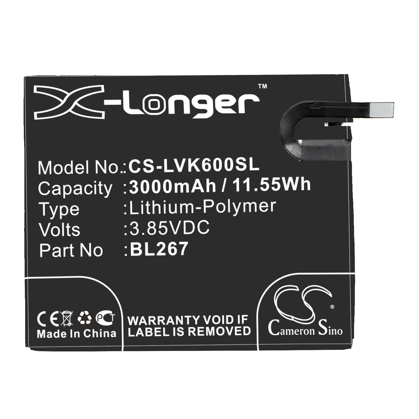 Batteri for SmartPhone, Mobil for Lenovo Vibe K6