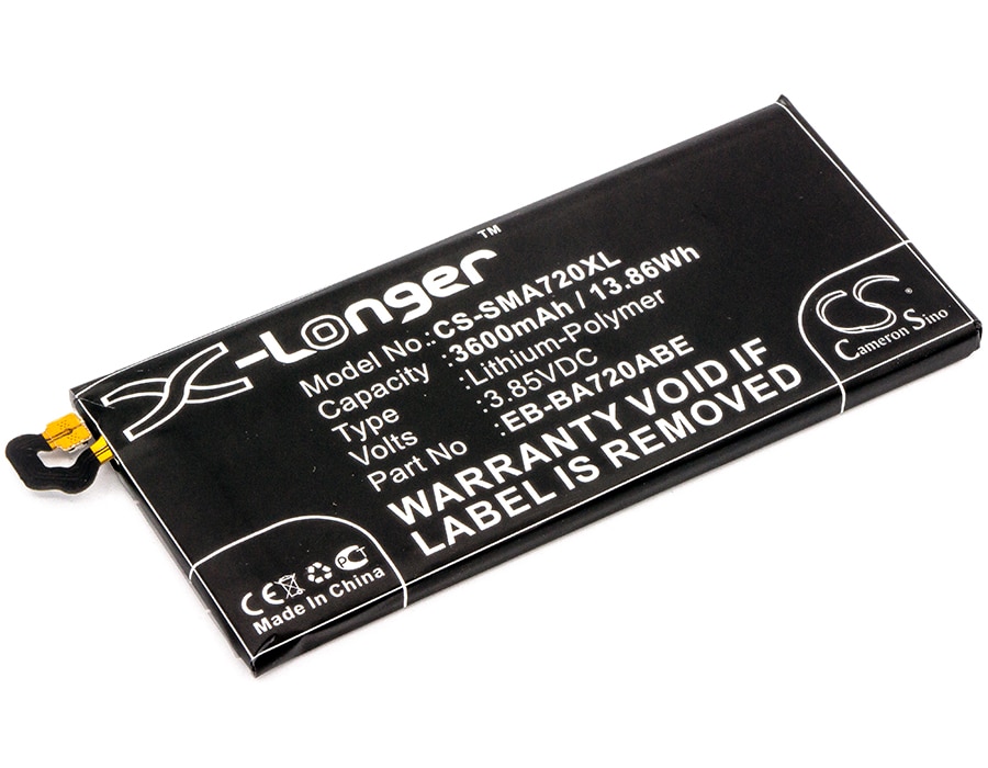 Batteri for SmartPhone, Mobil for Samsung Galaxy A7 2017, SM-A720F, SM-A720F/DS og andre.