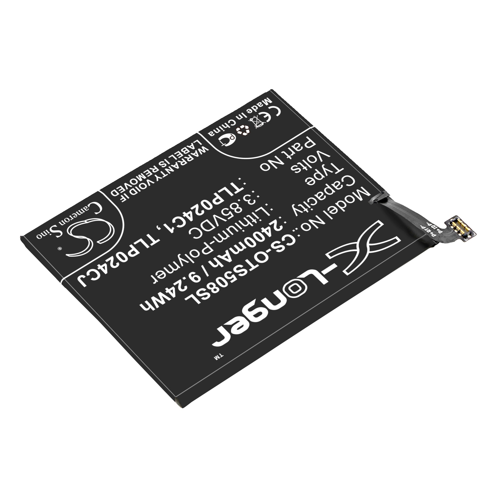 Batteri for SmartPhone, Mobil for Vodafone Smart N8, VFD-610, Smart N9 Lite og andre.
