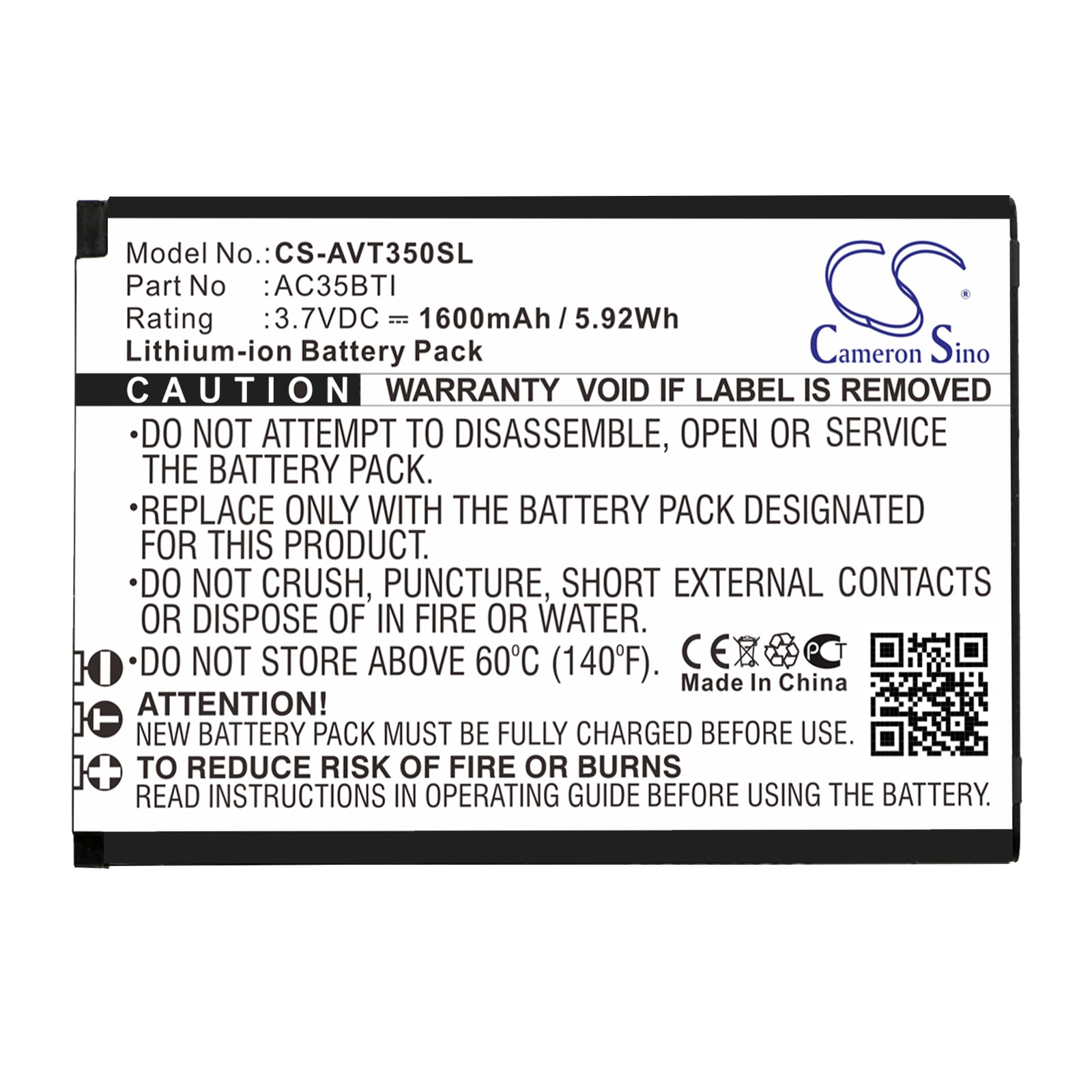 Batteri for smarttelefon, mobil for Archos 35b Titanium, 35b Titanium Dual SIM