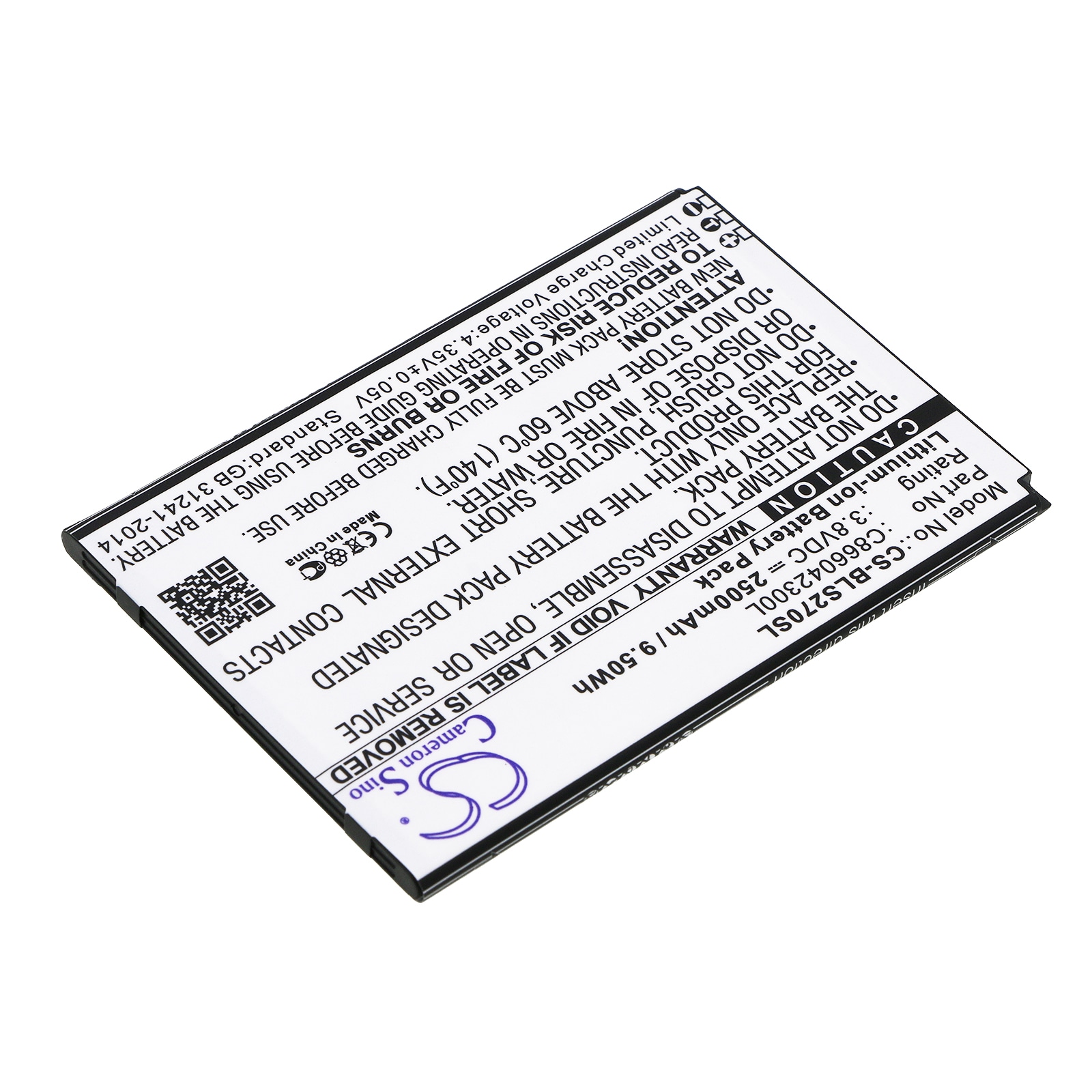 Batteri til smarttelefon, mobil for BLU Studio C 8.8, S270Q