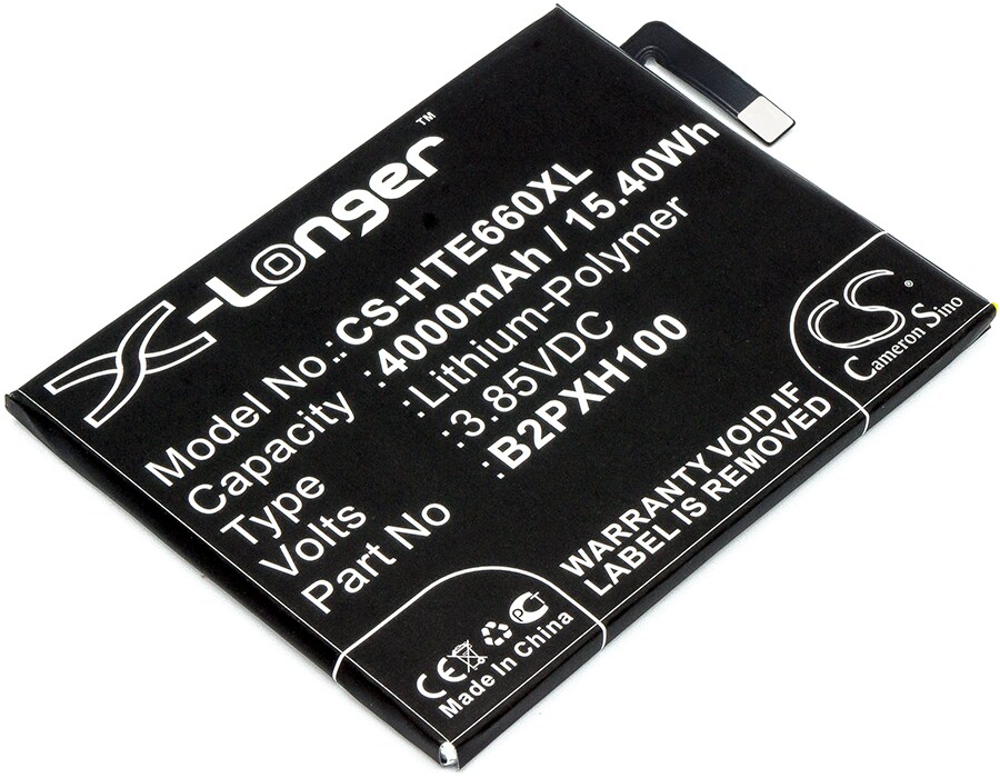 Batteri til smarttelefon, mobil til HTC One X10, One X10 LTE-A, X10w osv.