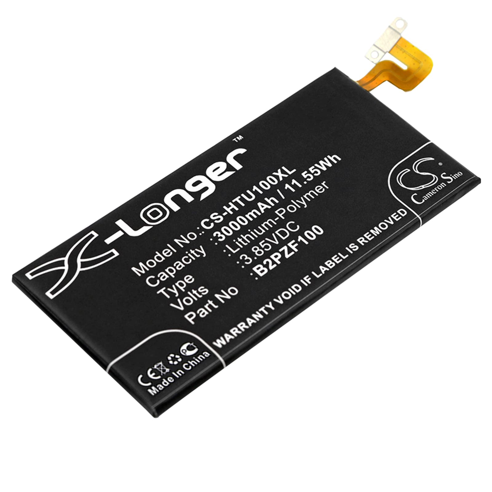 Batteri for SmartPhone, mobil for HTC U Ultra, U Ultra TD-LTE, Ocean Note osv.