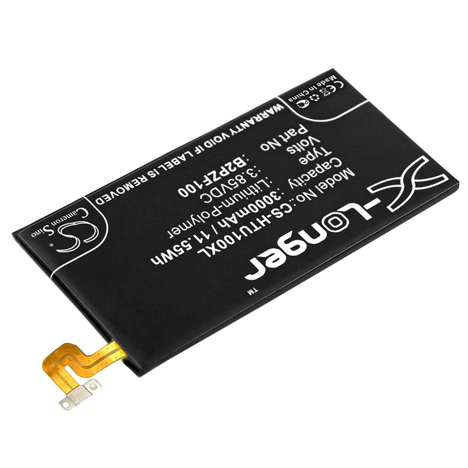 Batteri for SmartPhone, mobil for HTC U Ultra, U Ultra TD-LTE, Ocean Note osv.