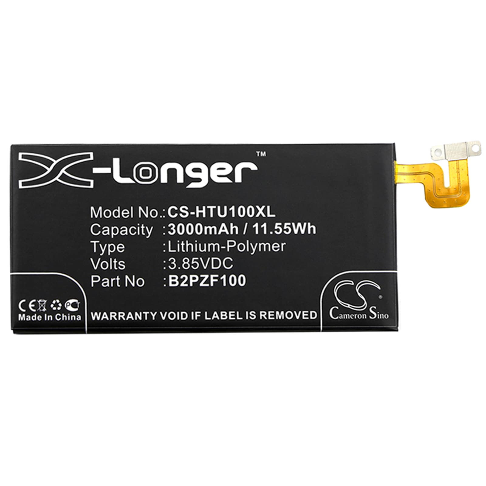 Batteri for SmartPhone, mobil for HTC U Ultra, U Ultra TD-LTE, Ocean Note osv.