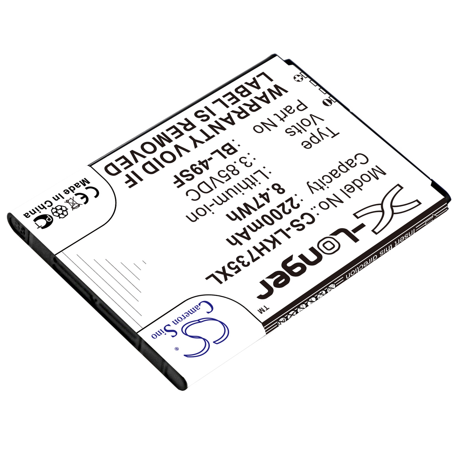 Batteri for SmartPhone, mobil for $ 0000016n G4 Beat, G4s, H735 og andre.