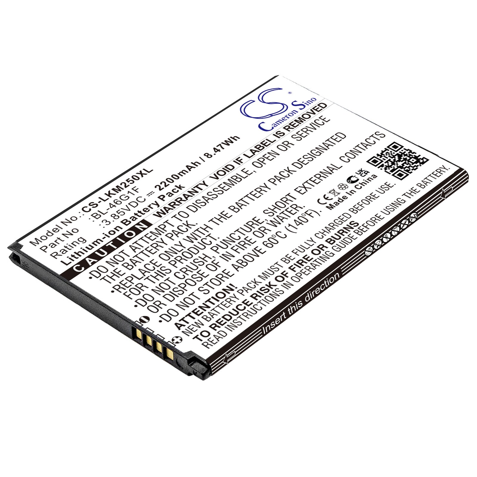 Batteri for SmartPhone, Mobil for LG K10 2017, M250N, K121K og andre.