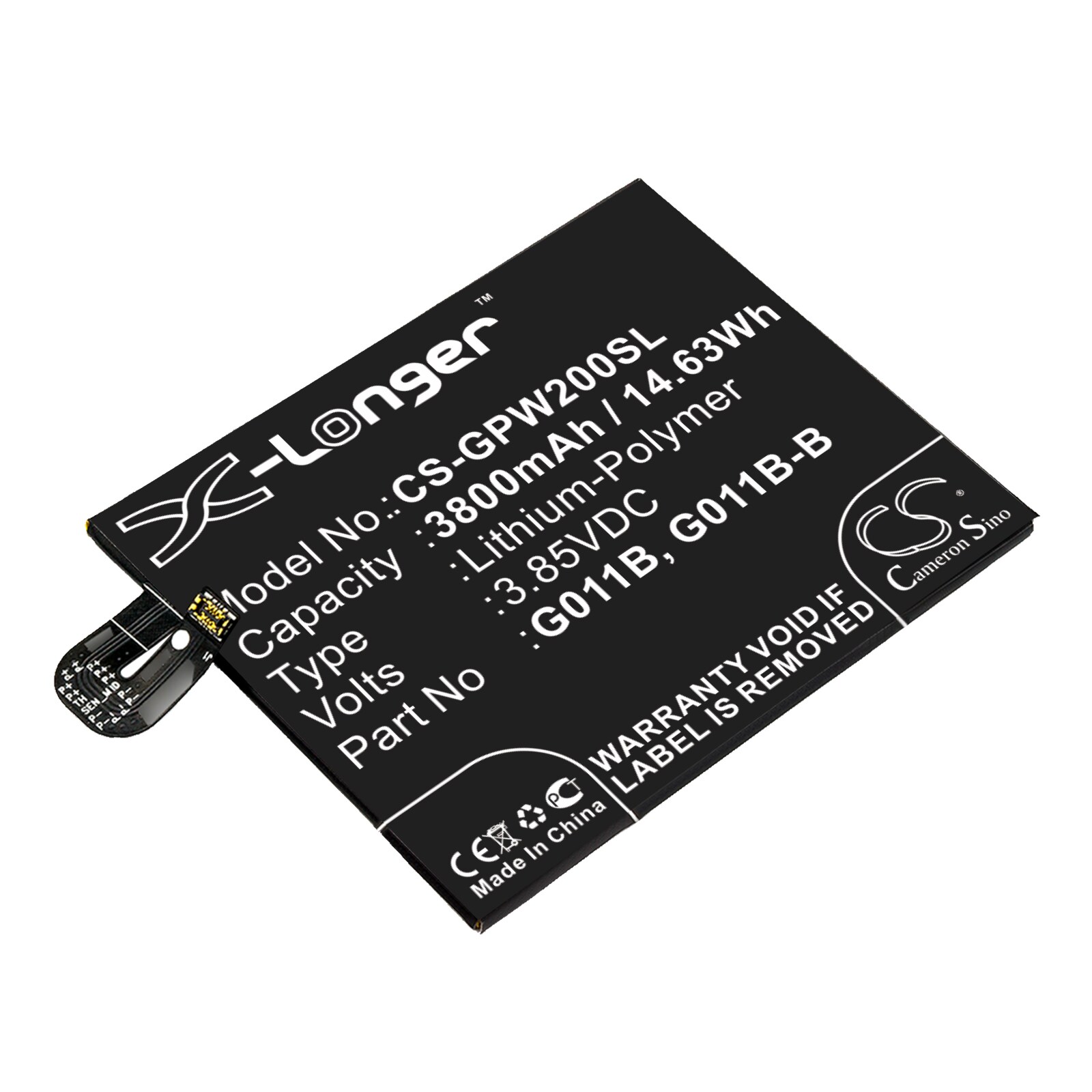 Batteri for SmartPhone, Mobil for Google G011C, Pixel 2 XL 2017, Pixel XL2 2017