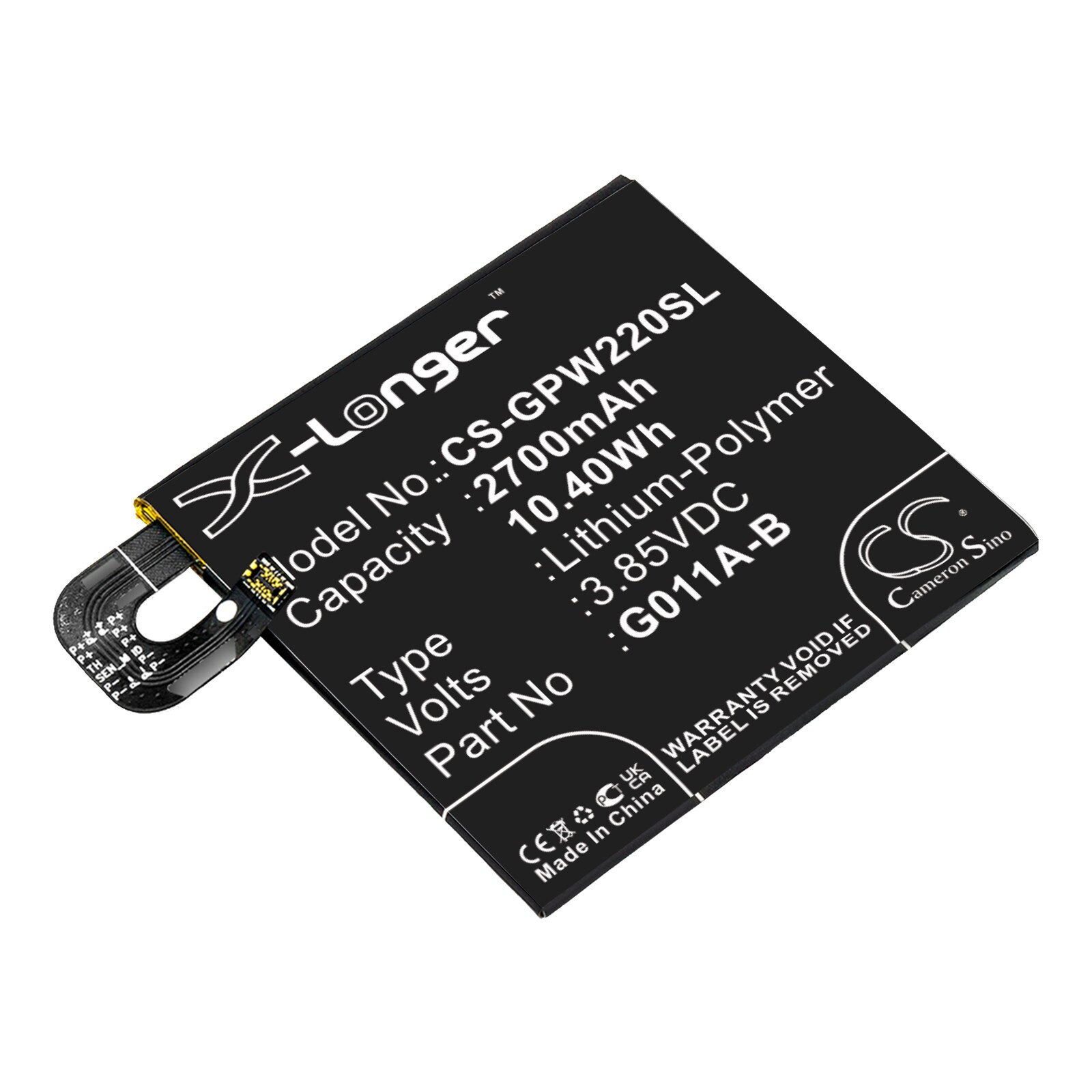 Batteri for smarttelefon, mobil for Google Pixel 2, G011A
