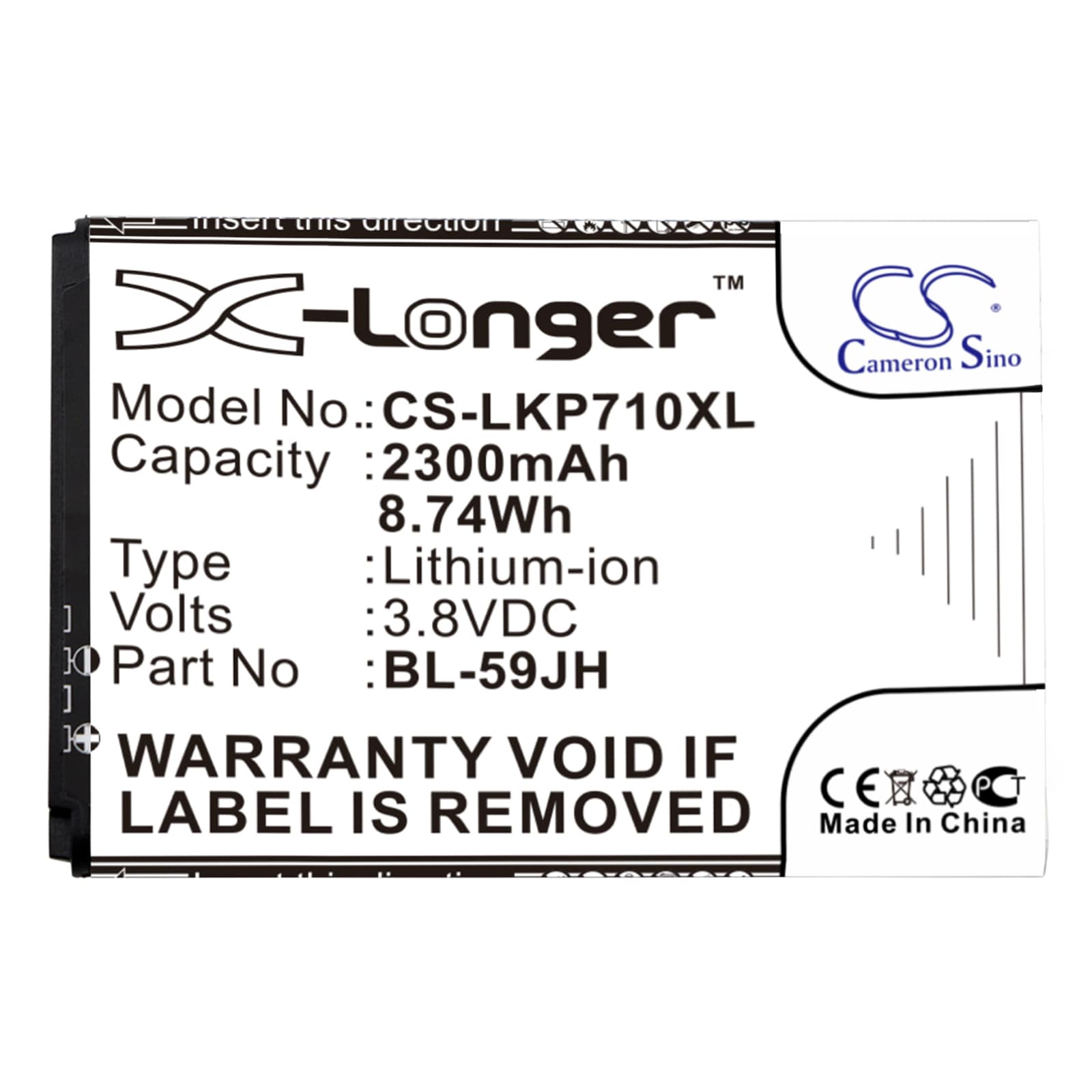 Batteri for SmartPhone, Mobil for Verizon ENACT, Lucid 2, VS870
