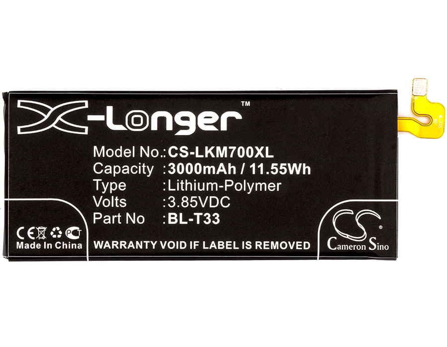 Batteri for SmartPhone, Mobil for LG Q6, M700N, M700A og andre.
