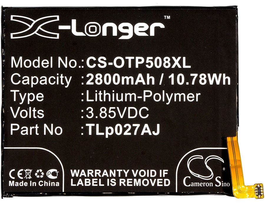 Batteri for SmartPhone, Mobil for Alcatel Pulsemix, OT-5085C, A5 etc.