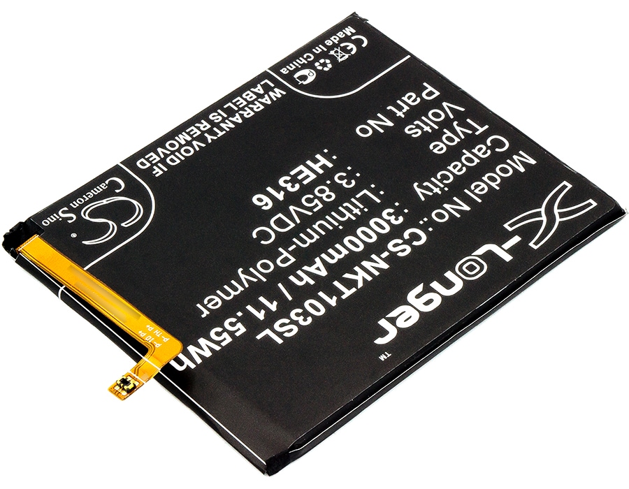 Batteri for SmartPhone, Mobil for Nokia 6, 6 Dual SIM, TA-1025 og andre.
