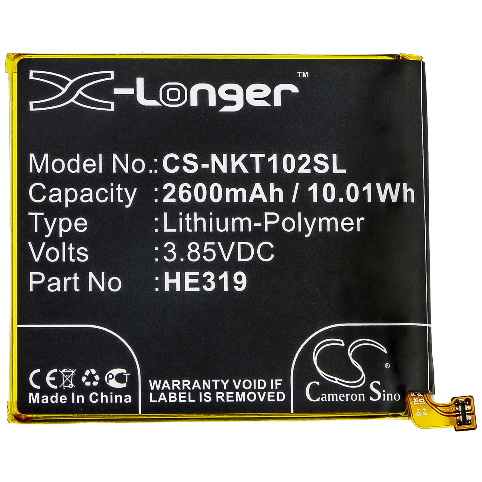 Batteri for SmartPhone, Mobil for Nokia Nokia 3, TA-1020, TA-1028 og andre.