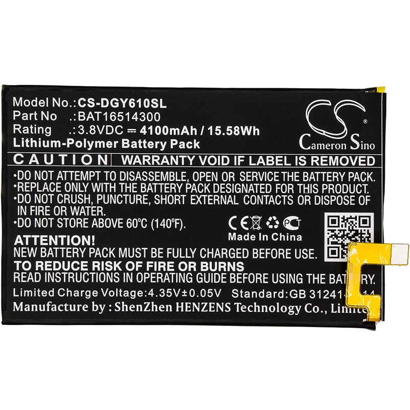 Batteri for SmartPhone, Mobil for Doogee Y6 Max