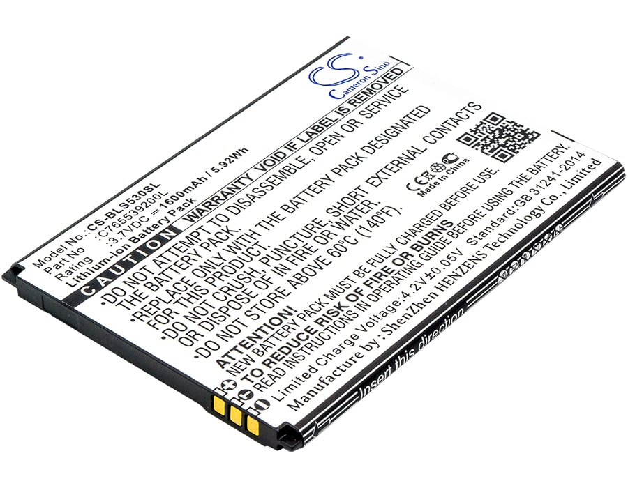 Batteri for smarttelefon, mobil for BLU Studio X8 HD, S530, Studio G2 HD osv.