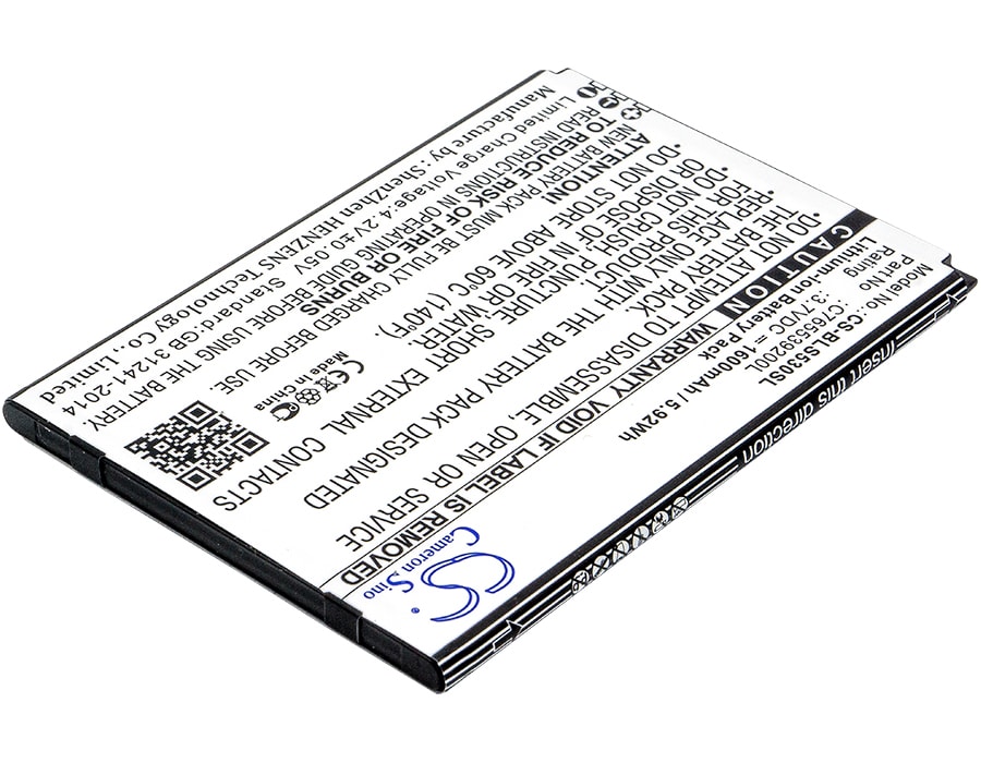 Batteri for smarttelefon, mobil for BLU Studio X8 HD, S530, Studio G2 HD osv.