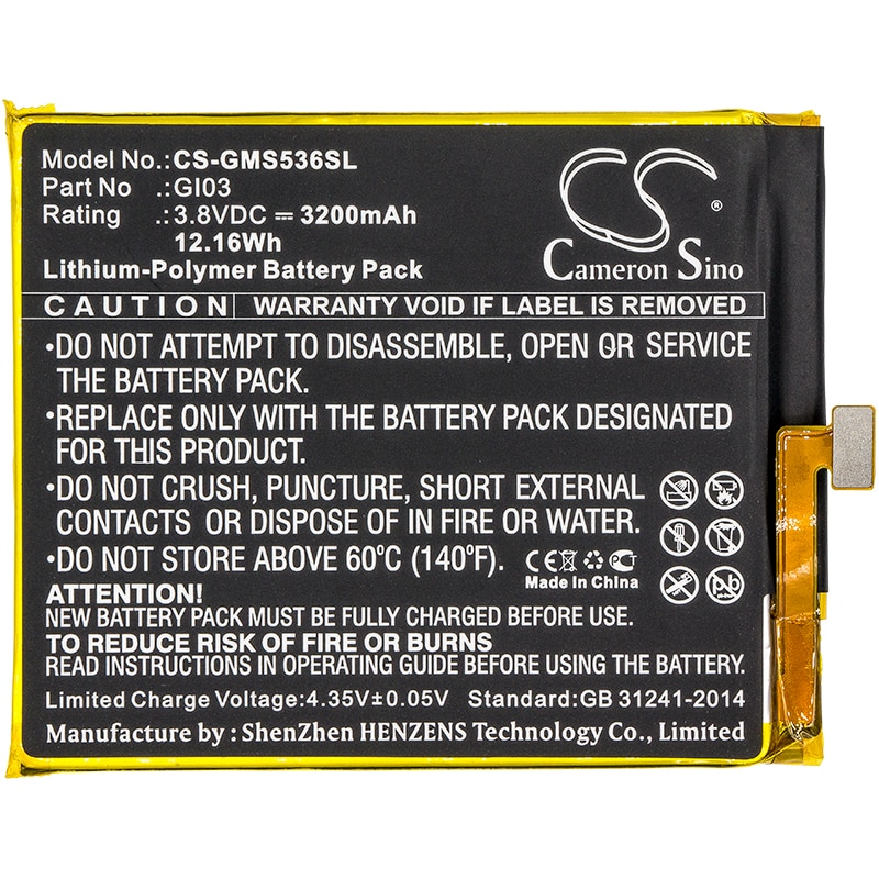 Batteri for SmartPhone, Mobil for Gigaset ME pure, GS53-6