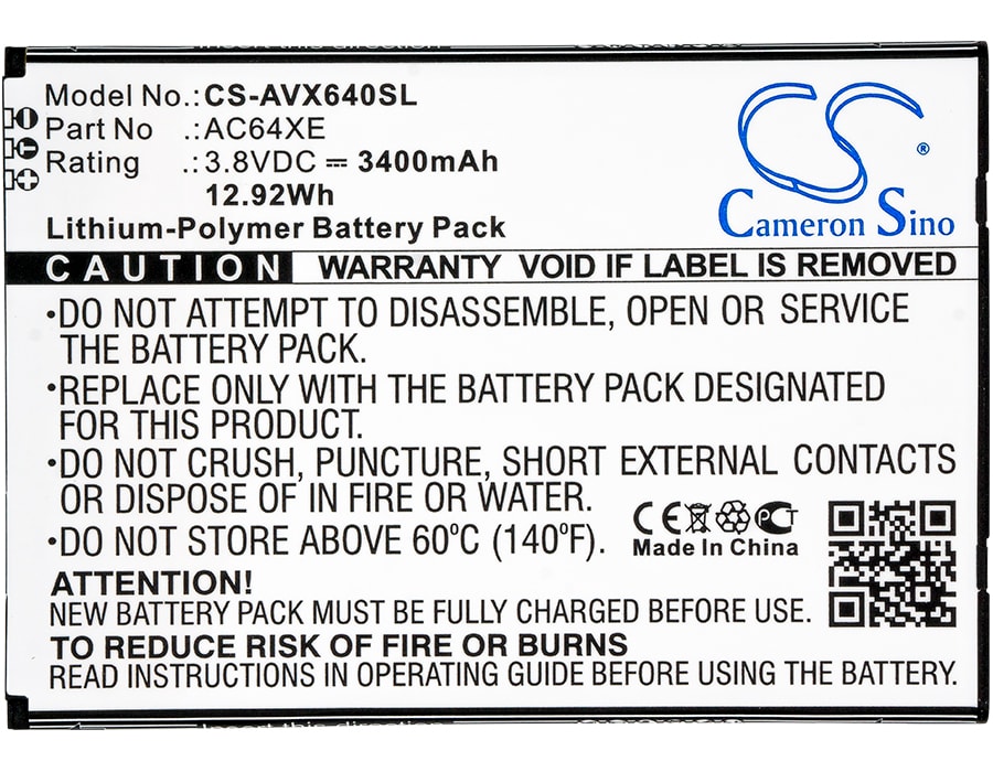 Batteri til smarttelefon, mobil til Archos 64 Xenon