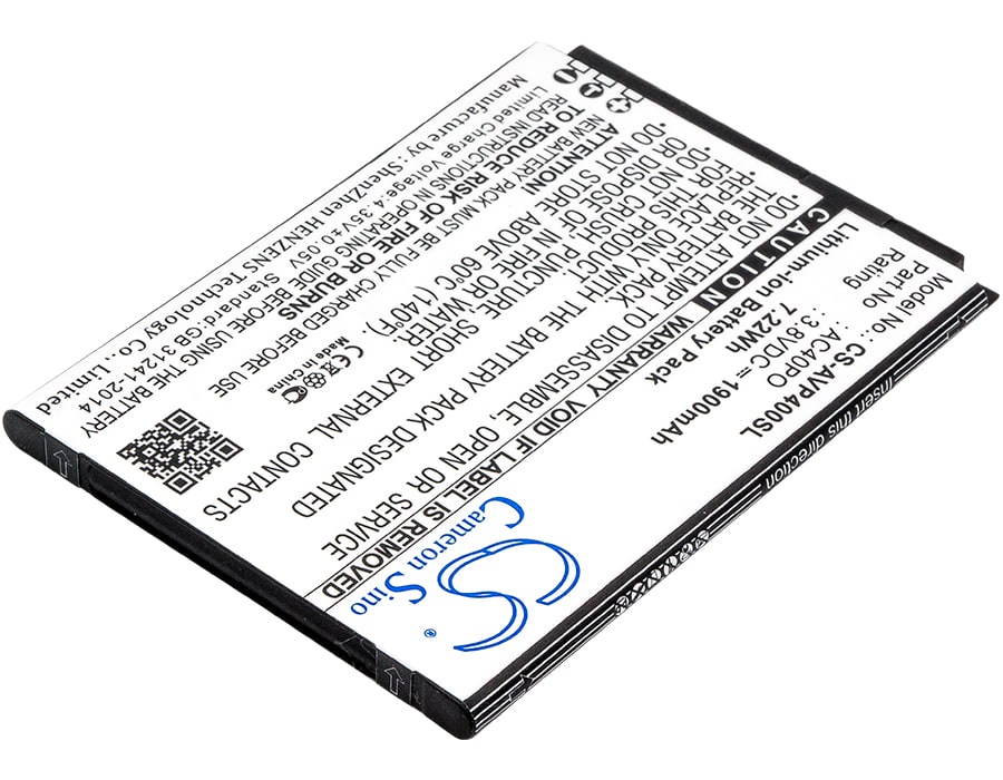 Batteri for smarttelefon, mobil for Archos 40 Power