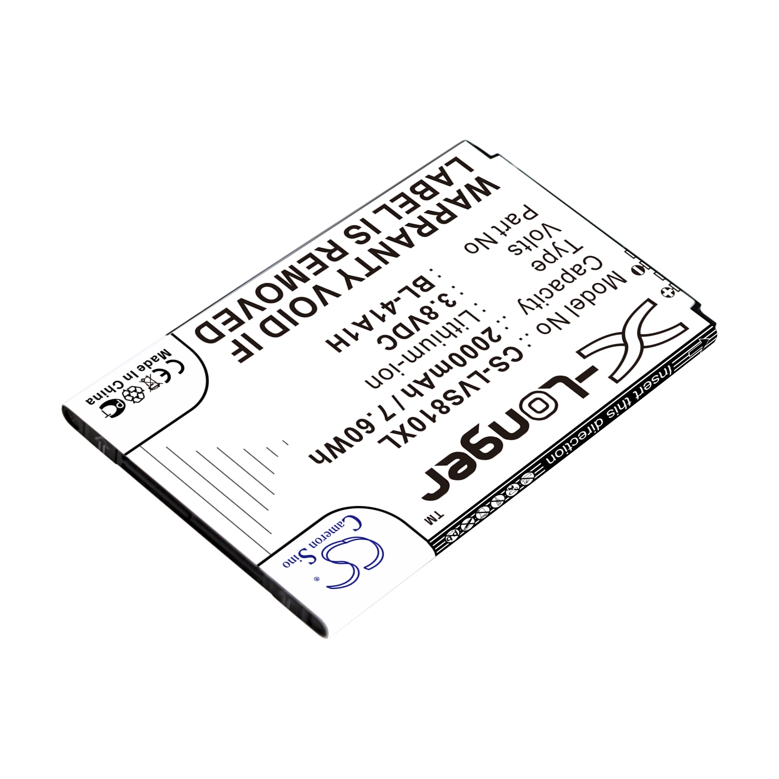 Batteri for SmartPhone, Mobil for LG Transpyre, VS810, VS810PP og andre.