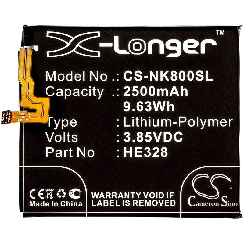 Batteri for SmartPhone, Mobil for $ 0000080n 8, 8 Global Dual SIM og andre.
