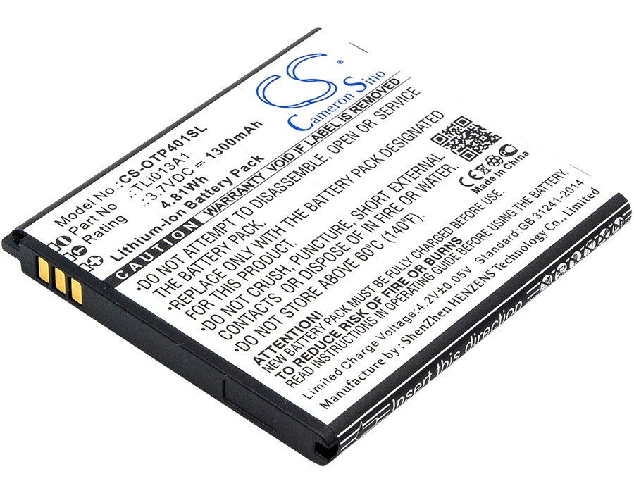 Batteri for SmartPhone, Mobil for Alcatel One Touch Pixi 4 3.5, OT-4017F, OT-4017 og andre.
