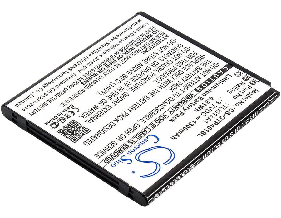 Batteri for SmartPhone, Mobil for Alcatel One Touch Pixi 4 3.5, OT-4017F, OT-4017 og andre.
