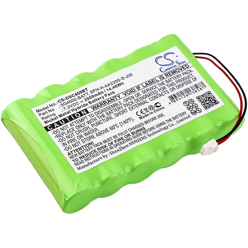 Batteri for alarmsystem for DSC 3G4000, LE4000, 3G4000 mobilkommunikatorer
