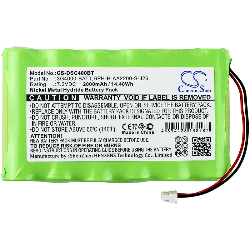 Batteri for alarmsystem for DSC 3G4000, LE4000, 3G4000 mobilkommunikatorer
