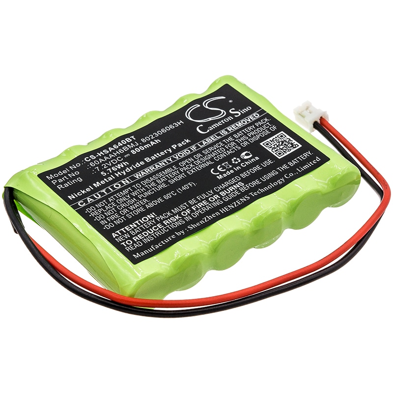 Batteri for alarmsystem for Yale HSA6400 Premium Alarm Control Panel, HSA6410 Paneler etc.