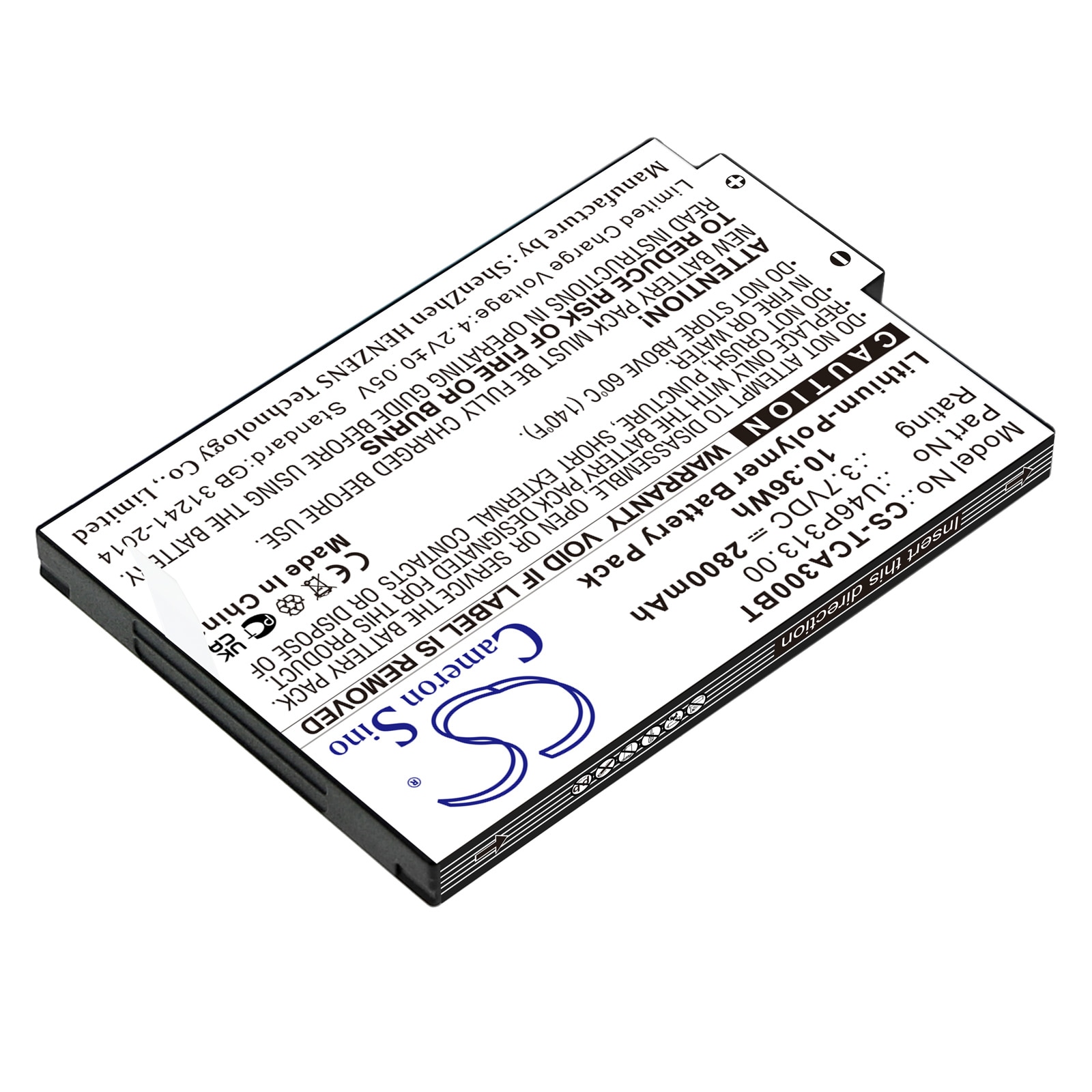 Batteri for alarmsystem for Technicolor TCA300COM