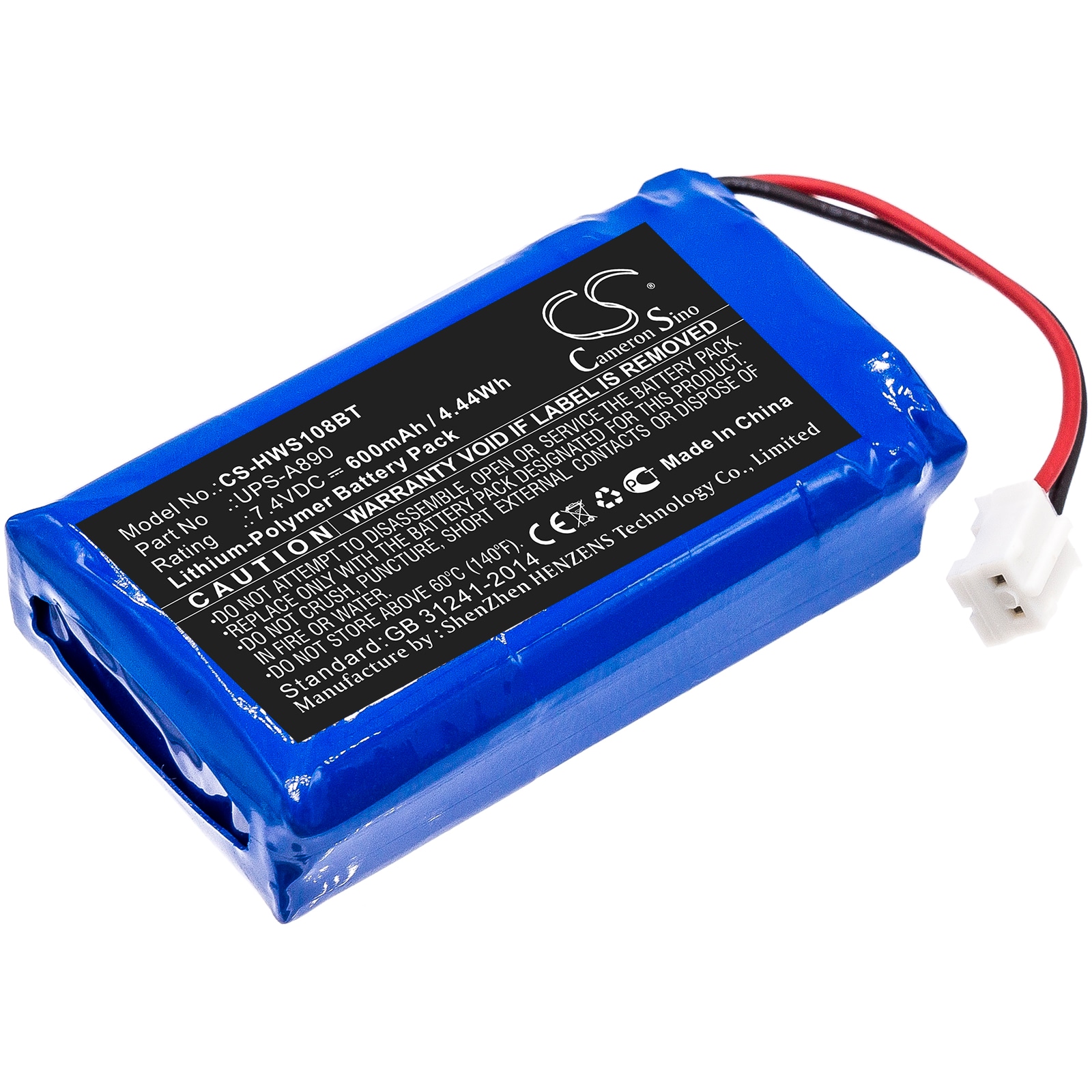 Batteri til alarmsystem for Chuango WS-108
