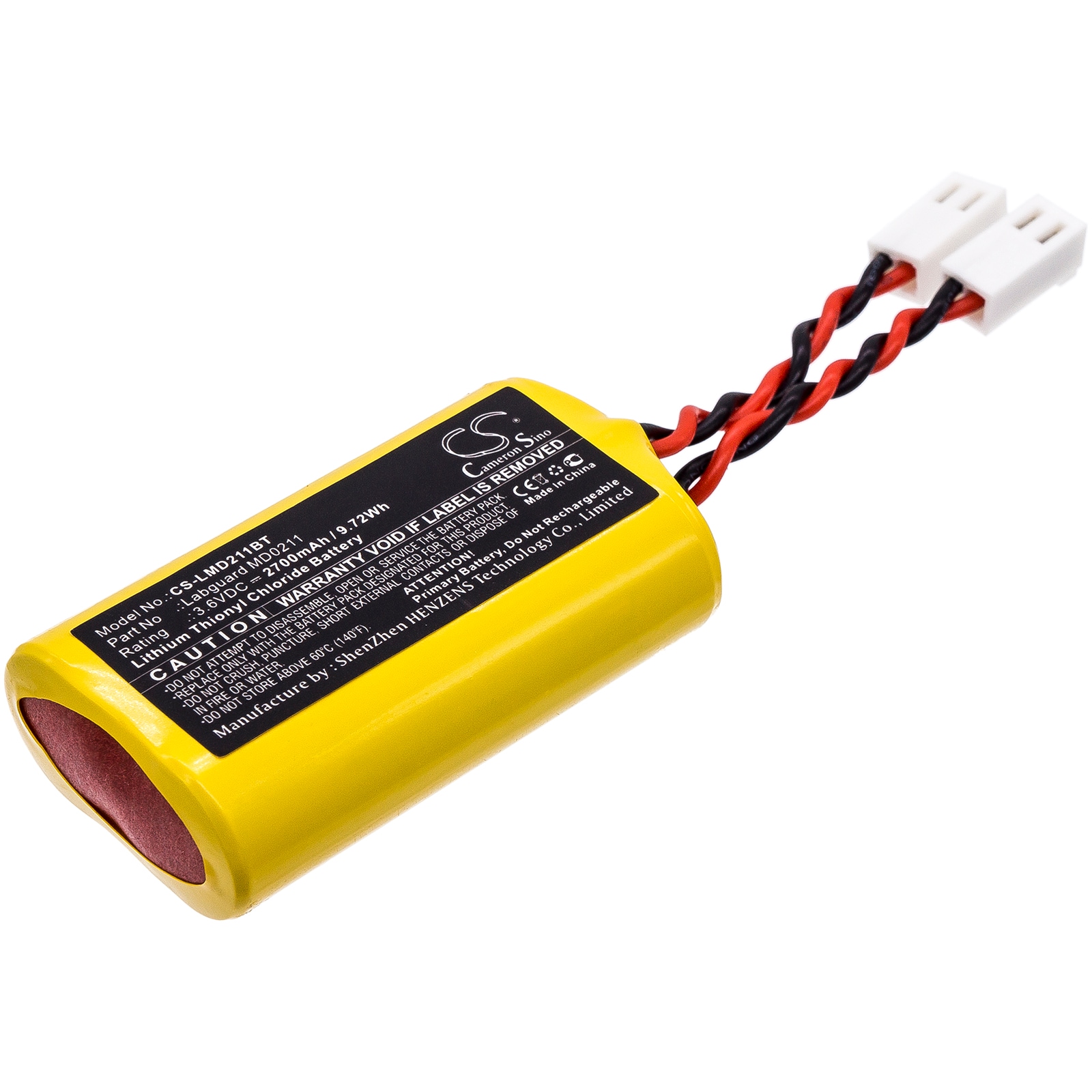 Batteri til alarmsystem for Allarme Labguard MD0211