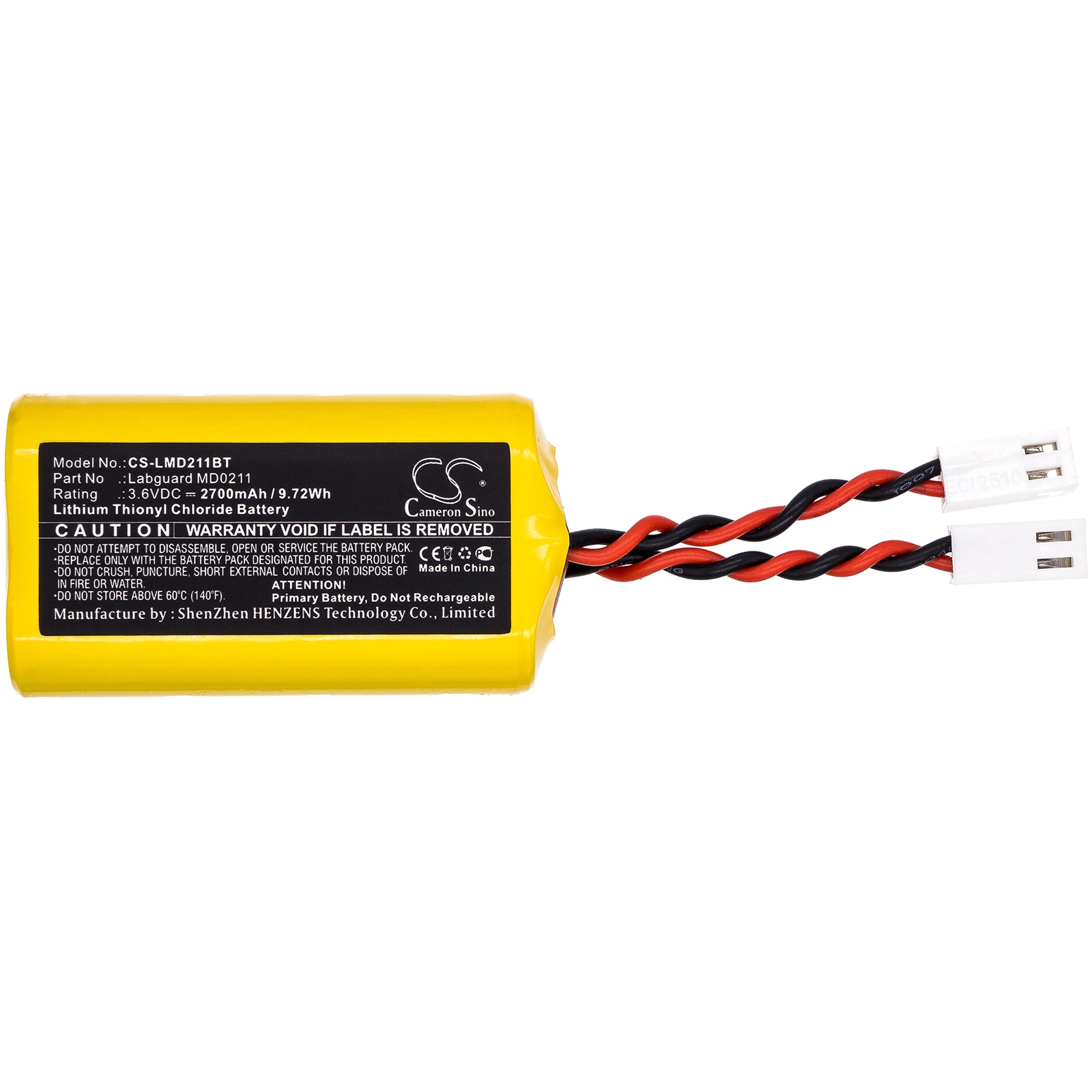 Batteri til alarmsystem for Allarme Labguard MD0211