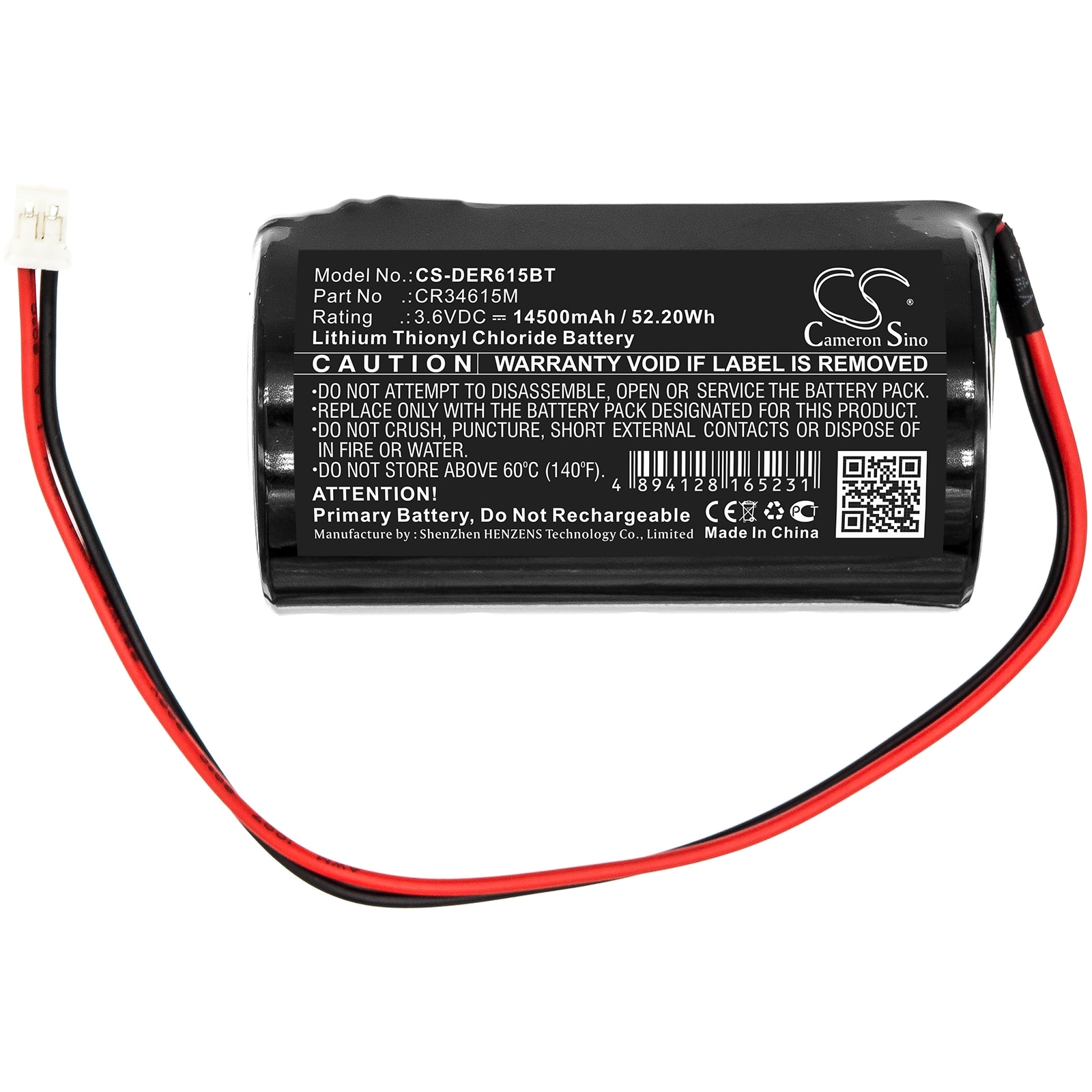 Batteri til alarmsystem for Pyronix Enforcer Delta Table Sirene Alarm