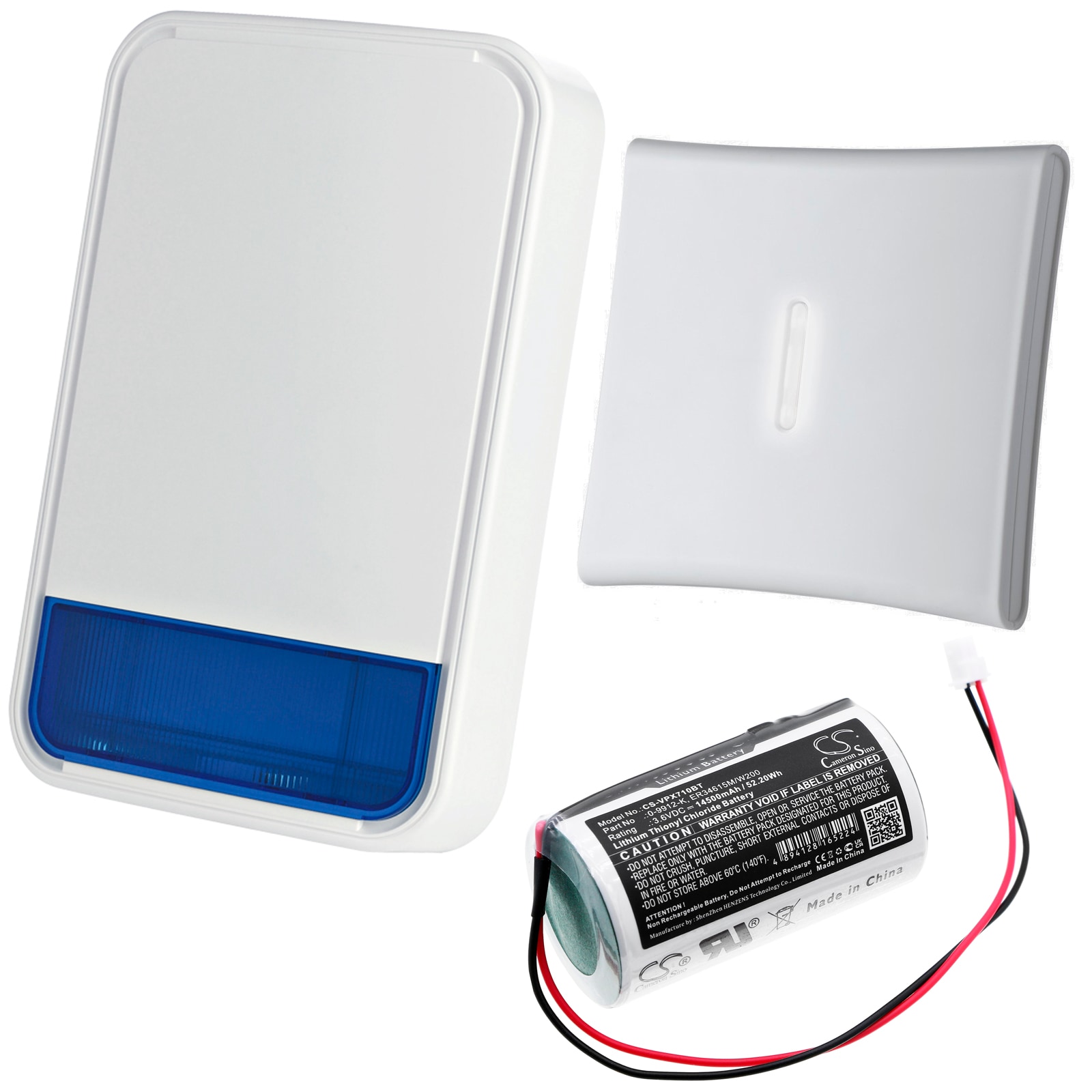 Batteri for alarmsystem for Visonic MC-S710, MC-S720, MCS-730 osv.