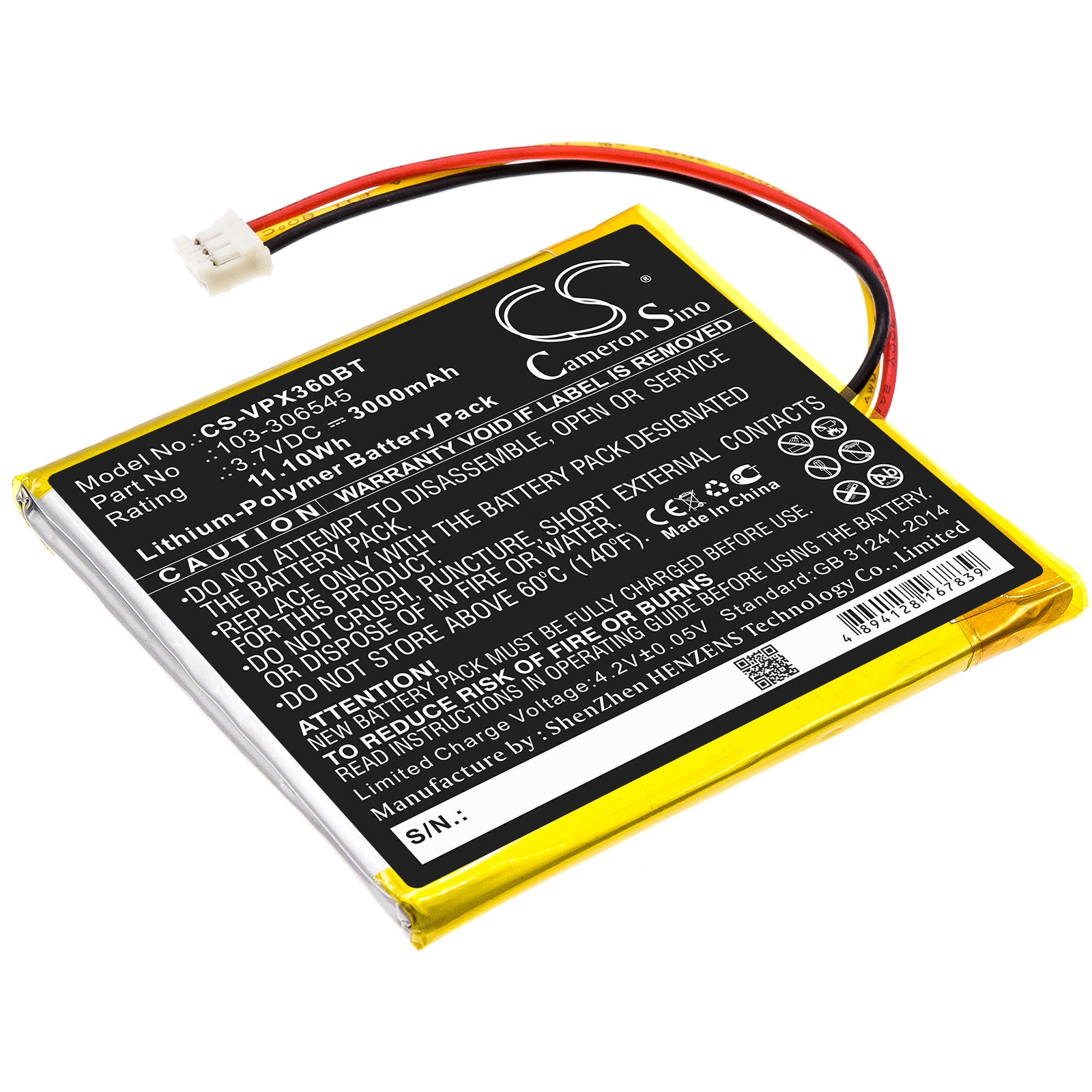Batteri til alarmsystem for Visonic PowerMaster 360R